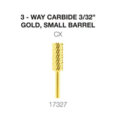 Cre8tion 3-Way Carbide Gold, Small Barrel 3/32"
