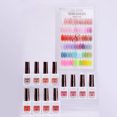 Cre8tion Hema Free Semi-Sheer Collection 0.5oz - Coral Series