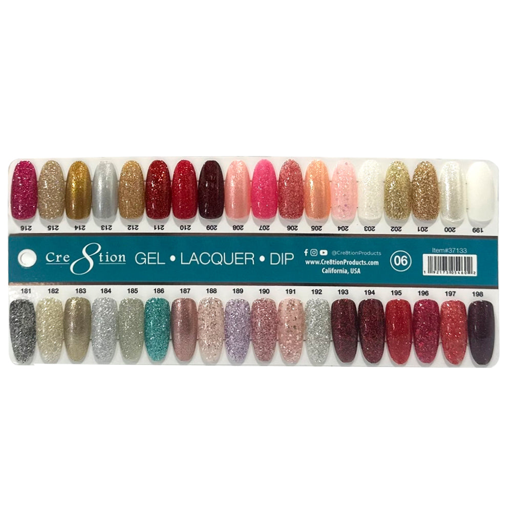 Cre8tion Color Chart - Matching 3 in 1 - 324 colors - Pick 1