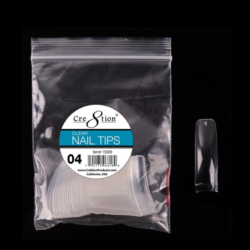 Cre8tion False Tip-  Clear 50 pcs/bag