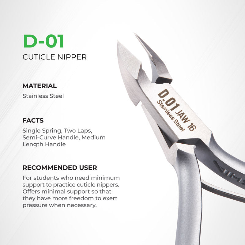 NGHIA Cuticle Nipper - D-01 (Stainless Steel)