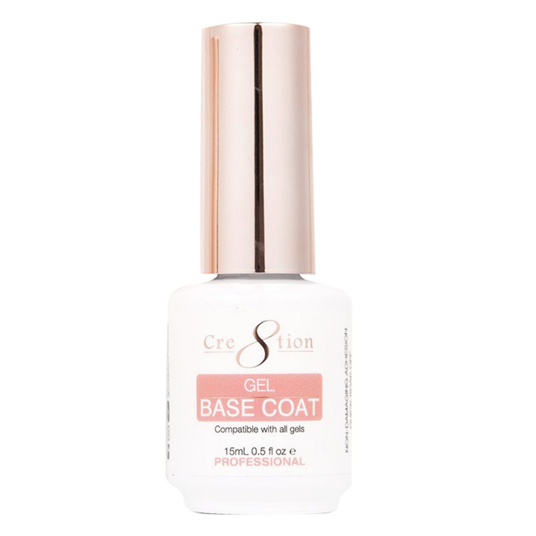 [6 Pack Bonus] Cre8tion Soak Off Gel - Base Coat 0.5oz (Compare - Buy 5 Get 1 Free)