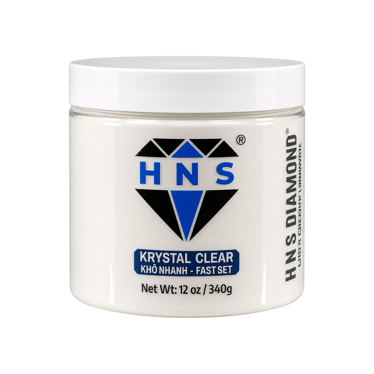 HNS DIAMOND KRYSTAL CLEAR KHO NHANH  NAIL POWDER 12 OZ