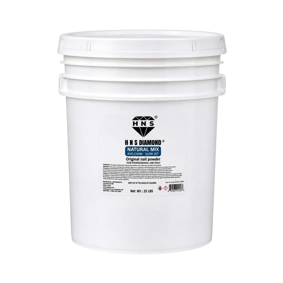 HNS DIAMOND NATURAL MIX KHO CHAM  25 LBS