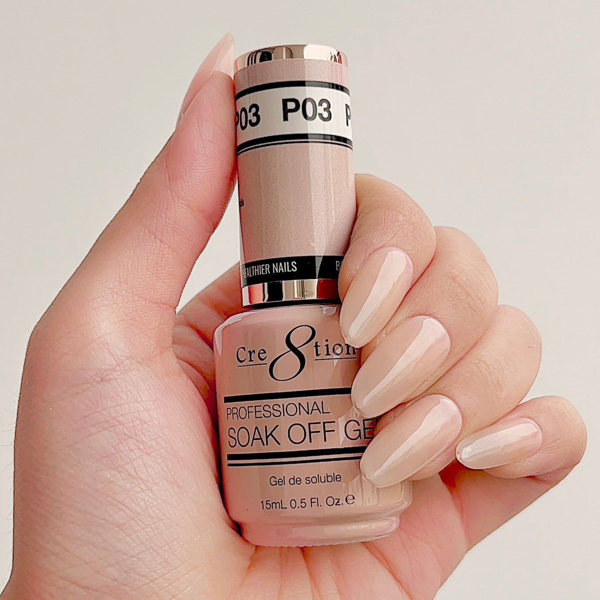 Cre8tion Gel - French Collection 0.5oz - P03 Precious Pink