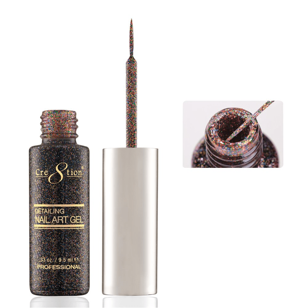 Cre8tion Detailing Nail Art Gel - Glitter Collection