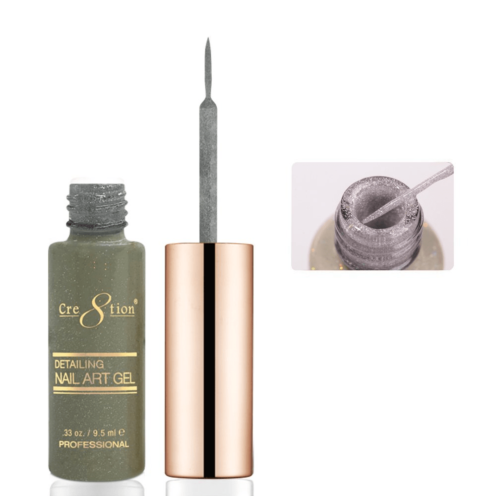Cre8tion Detailing Nail Art Gel - Glitter Collection