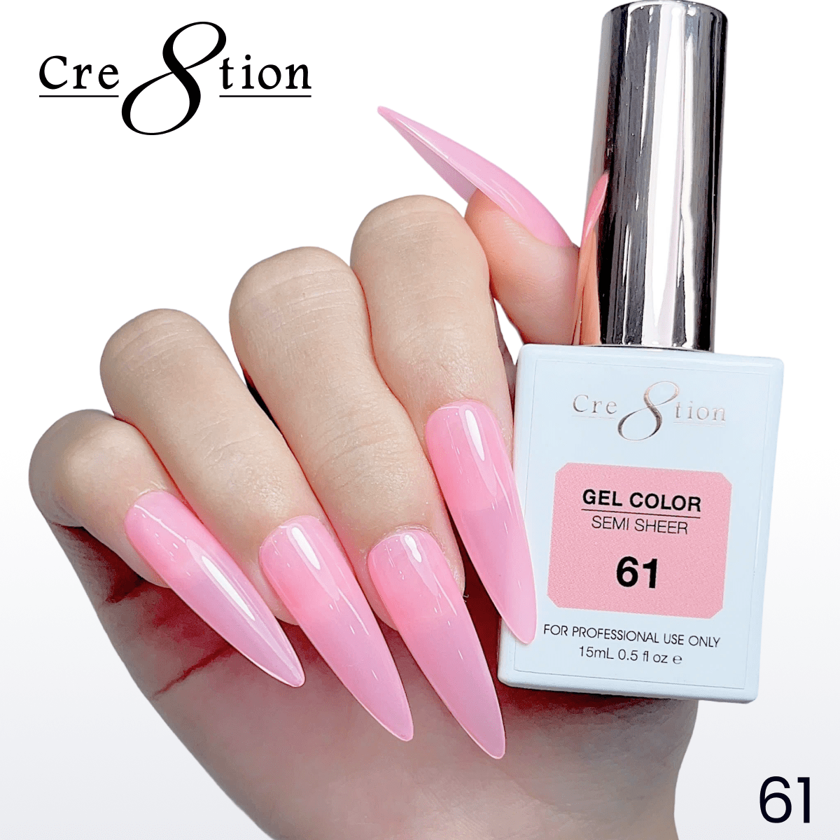 Cre8tion Hema Free Semi-Sheer Collection 0.5oz - Neon Series