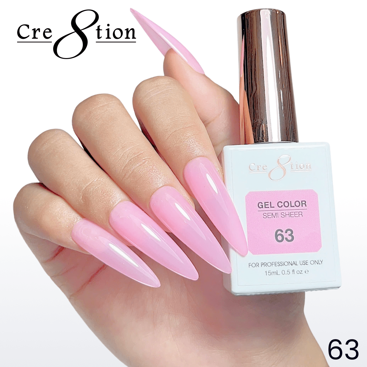 Cre8tion Hema Free Semi-Sheer Collection 0.5oz - Neon Series