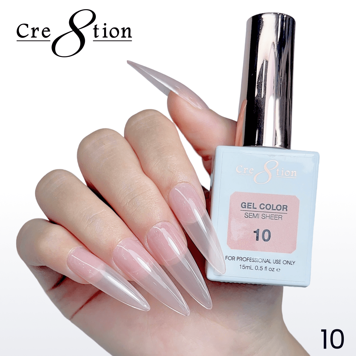 Cre8tion Hema Free Semi-Sheer Collection 0.5oz - Nude Series