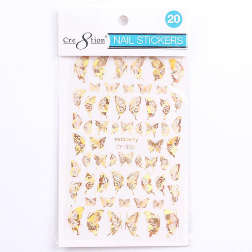 Cre8tion Nail Art Sticker Butterfly (42 Styles)