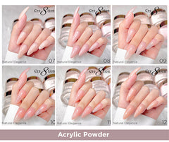 [Bonus Combo] Cre8tion Natural Elegance Powder 4oz - with 1 Free Clear Powder 1.7oz